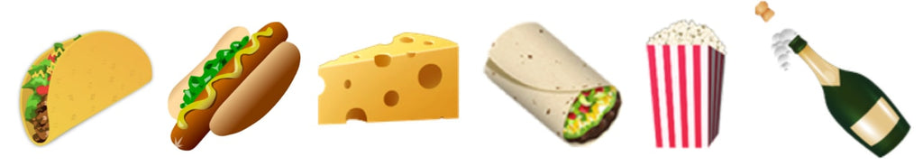 DRY Sparkling Pairings for the New Food Emojis